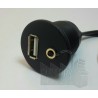 CABLE PASAMUROS INCORPORADO USB / AUDIO