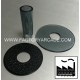 SHAFT COVER AND DUST WHASHER KIT NEGRO TRANSLUCIDO